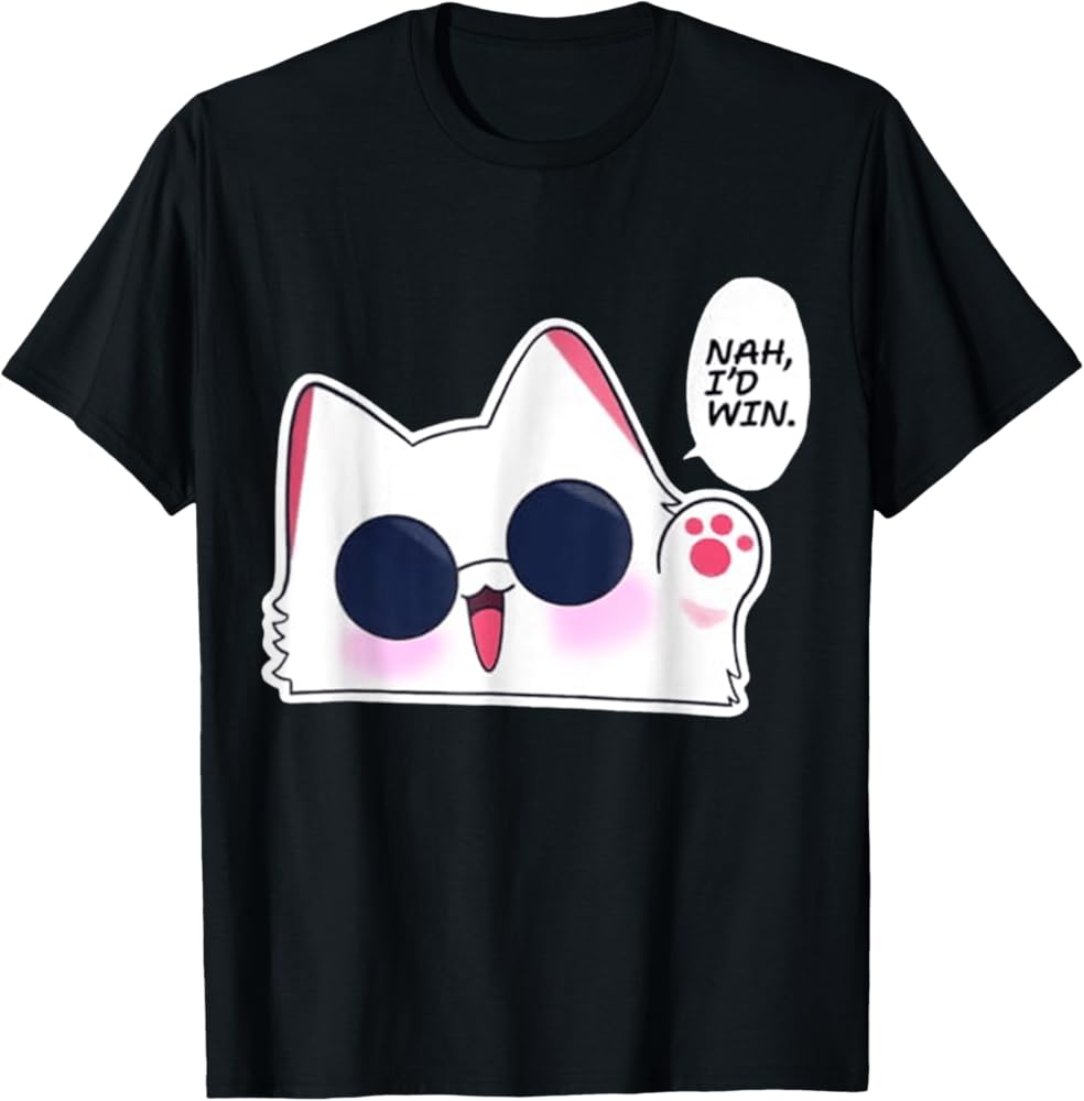 Nah I'd Win Gojo Cat Japanese T-Shirt