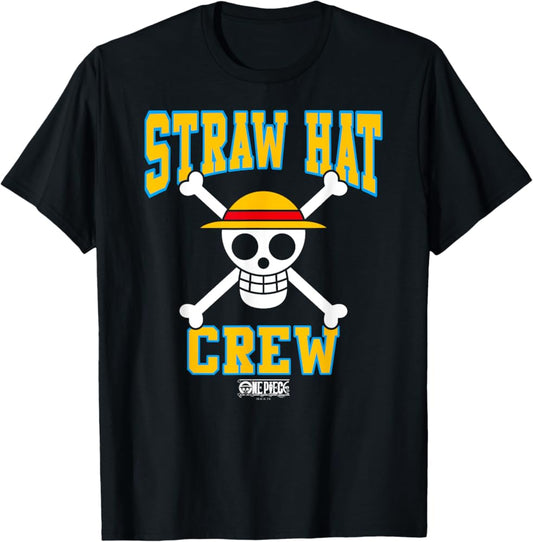 One Piece “Straw Hat Crew” T-Shirt – Black Edition